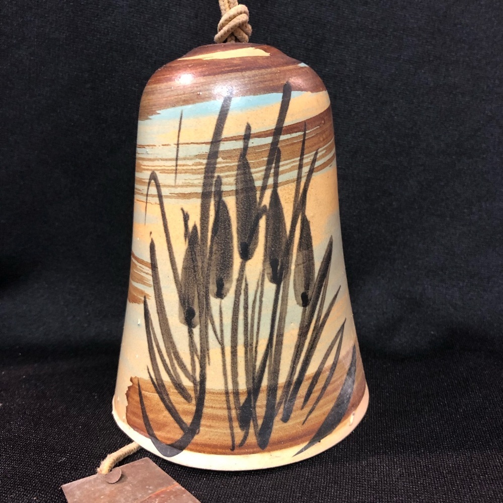Vintage 1973 Pacific Stoneware Wind Chime Bell - Hand Painted - Collectible - Picture 3 of 13